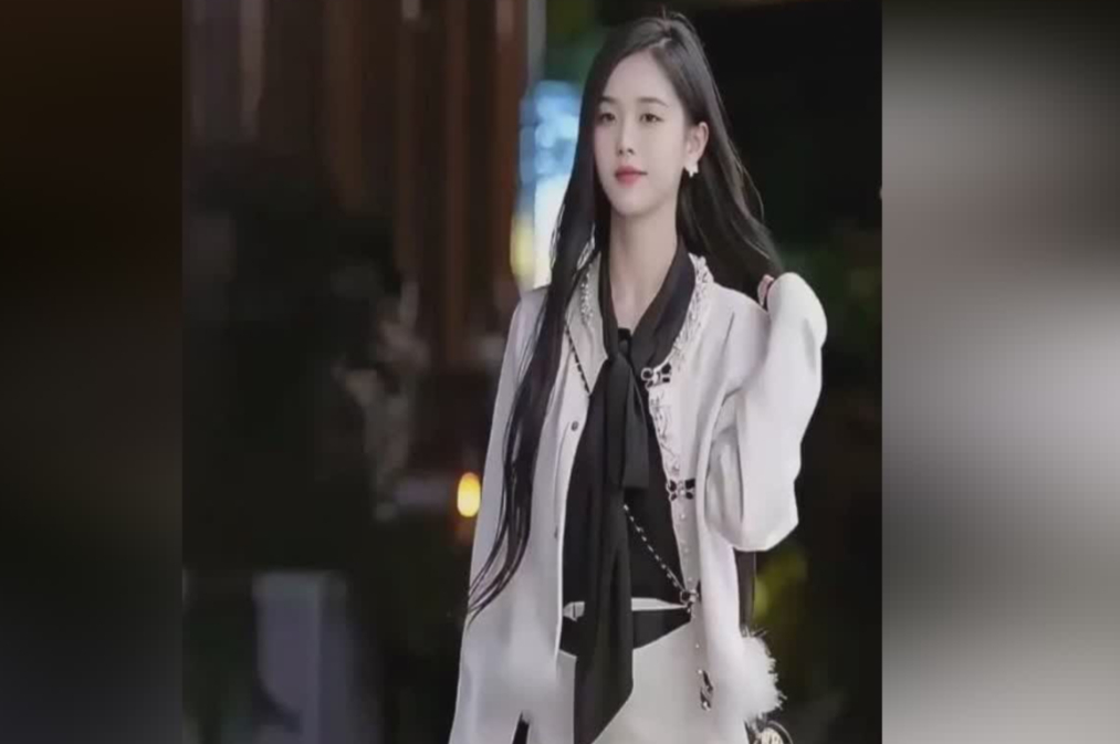 街拍连衣裙气质冷艳美女惊艳全场