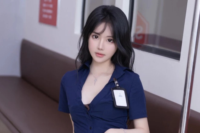 幼幼雪白肌肤翘臀美腿清纯可爱包臀裙美女