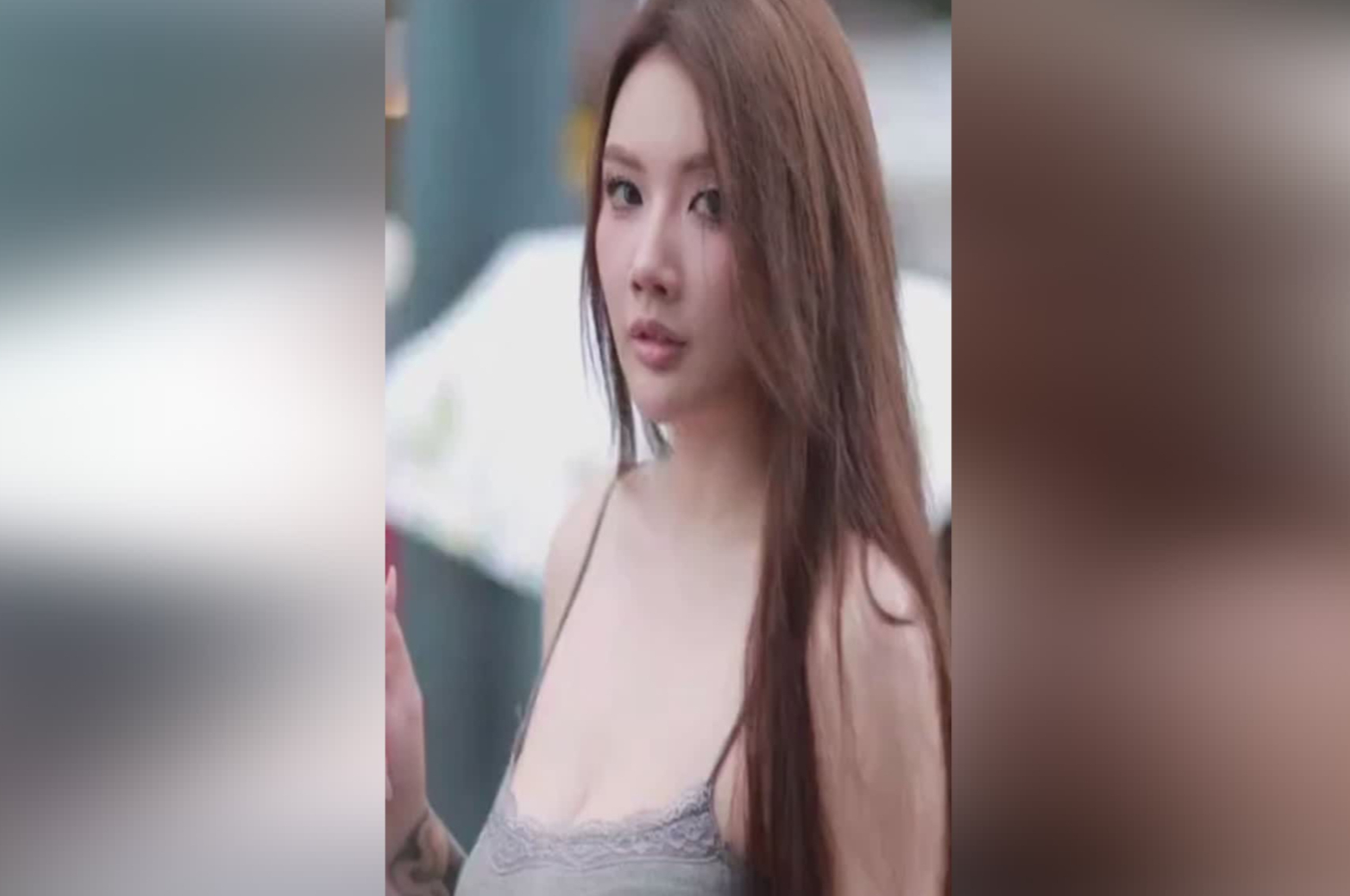 街拍白皙肌肤傲人双峰美若天仙